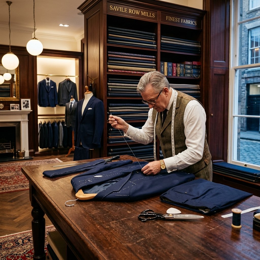 Master Tailor Handcrafting Suit